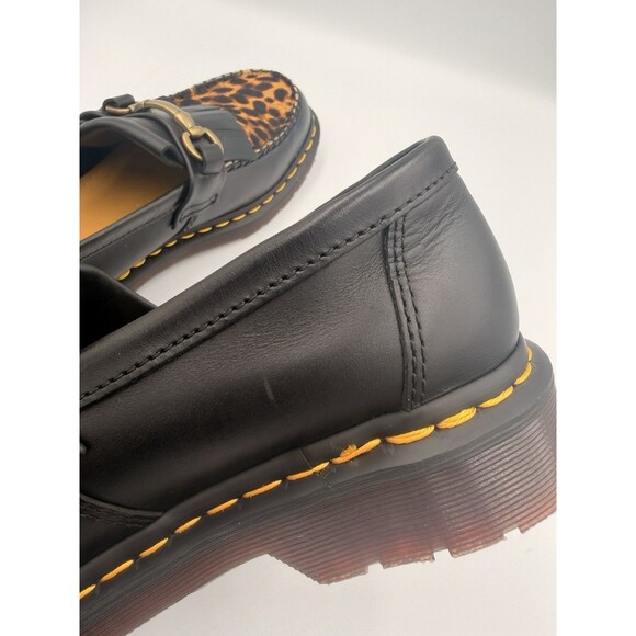 Dr Martens Adrian Snaffle Hair On Loafers Leopard Black Men\'s 8 Women\'s 9 main image 4
